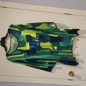 Colorful Abstract Tunic Top